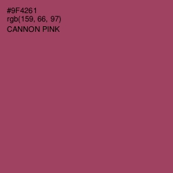 #9F4261 - Cannon Pink Color Image