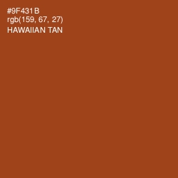 #9F431B - Hawaiian Tan Color Image