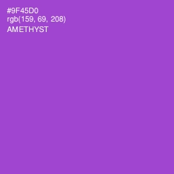 #9F45D0 - Amethyst Color Image