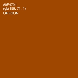 #9F4701 - Oregon Color Image