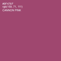 #9F476F - Cannon Pink Color Image