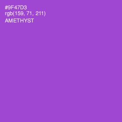 #9F47D3 - Amethyst Color Image