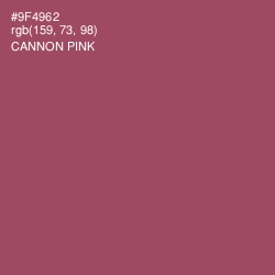 #9F4962 - Cannon Pink Color Image