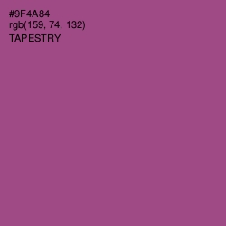 #9F4A84 - Tapestry Color Image