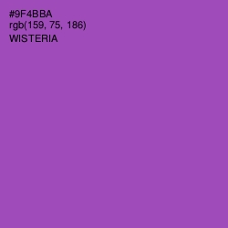 #9F4BBA - Wisteria Color Image