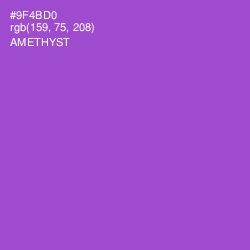 #9F4BD0 - Amethyst Color Image