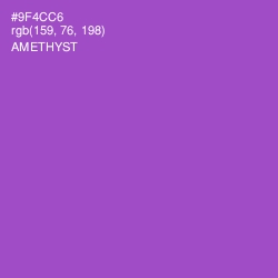 #9F4CC6 - Amethyst Color Image