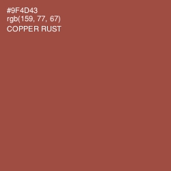 #9F4D43 - Copper Rust Color Image