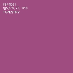 #9F4D81 - Tapestry Color Image