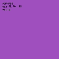 #9F4FBE - Wisteria Color Image