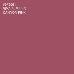 #9F5061 - Cannon Pink Color Image