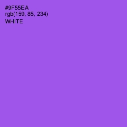 #9F55EA - Medium Purple Color Image