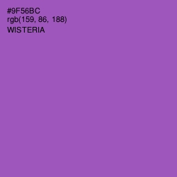 #9F56BC - Wisteria Color Image