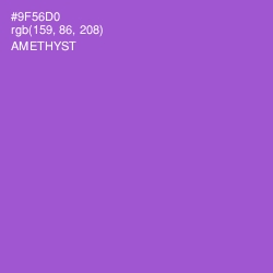 #9F56D0 - Amethyst Color Image