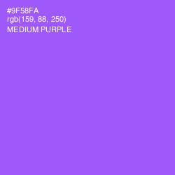 #9F58FA - Medium Purple Color Image
