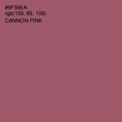 #9F596A - Cannon Pink Color Image