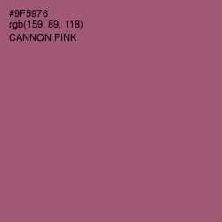 #9F5976 - Cannon Pink Color Image