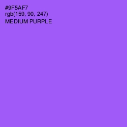 #9F5AF7 - Medium Purple Color Image