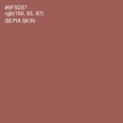 #9F5D57 - Sepia Skin Color Image
