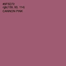 #9F5D72 - Cannon Pink Color Image