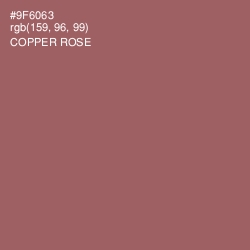 #9F6063 - Copper Rose Color Image