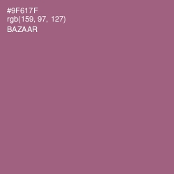 #9F617F - Bazaar Color Image