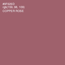#9F626D - Copper Rose Color Image