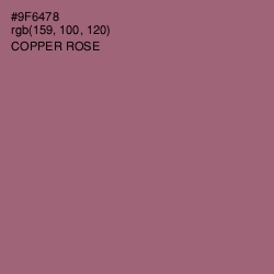 #9F6478 - Copper Rose Color Image