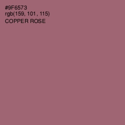 #9F6573 - Copper Rose Color Image