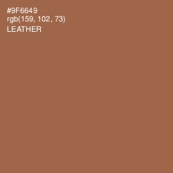 #9F6649 - Leather Color Image