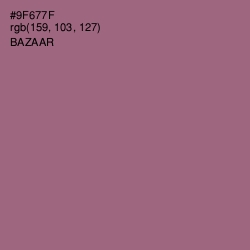 #9F677F - Bazaar Color Image