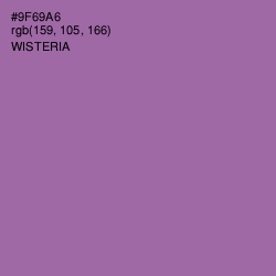 #9F69A6 - Wisteria Color Image