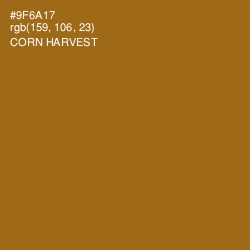 #9F6A17 - Corn Harvest Color Image