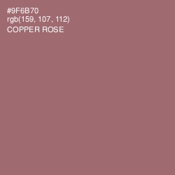 #9F6B70 - Copper Rose Color Image