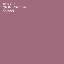 #9F6B7D - Bazaar Color Image