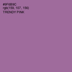 #9F6B9C - Trendy Pink Color Image