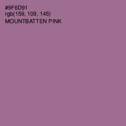 #9F6D91 - Mountbatten Pink Color Image