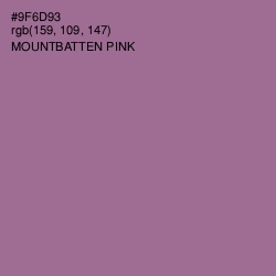 #9F6D93 - Mountbatten Pink Color Image