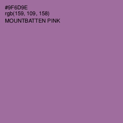 #9F6D9E - Mountbatten Pink Color Image