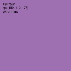 #9F70B1 - Wisteria Color Image
