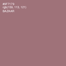 #9F7179 - Bazaar Color Image