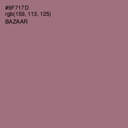 #9F717D - Bazaar Color Image
