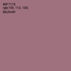#9F717E - Bazaar Color Image
