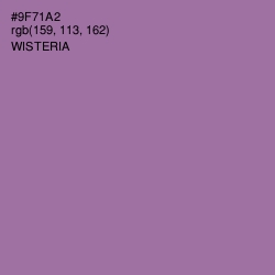 #9F71A2 - Wisteria Color Image