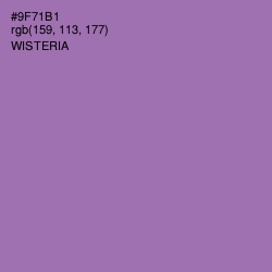 #9F71B1 - Wisteria Color Image