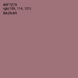 #9F7279 - Bazaar Color Image