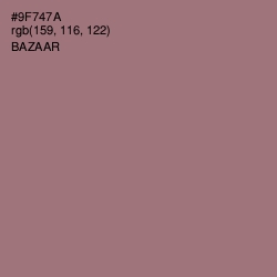 #9F747A - Bazaar Color Image