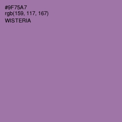 #9F75A7 - Wisteria Color Image