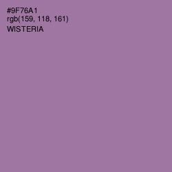 #9F76A1 - Wisteria Color Image