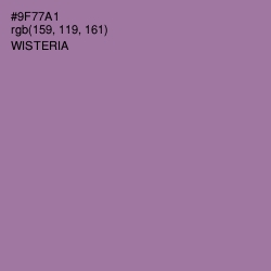 #9F77A1 - Wisteria Color Image